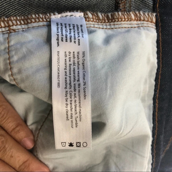 Eileen Fisher denim jeans 14 dark wash high waist - Picture 5 of 5